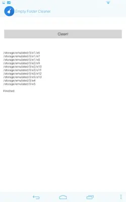 Empty Folder Cleaner android App screenshot 0